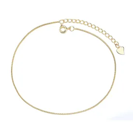 14K Gold Plated Snake Chain Anklet