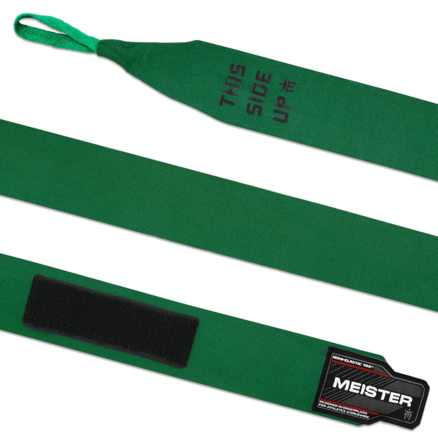 180" Semi-Elastic Hand Wraps (Pair) - Forest Green