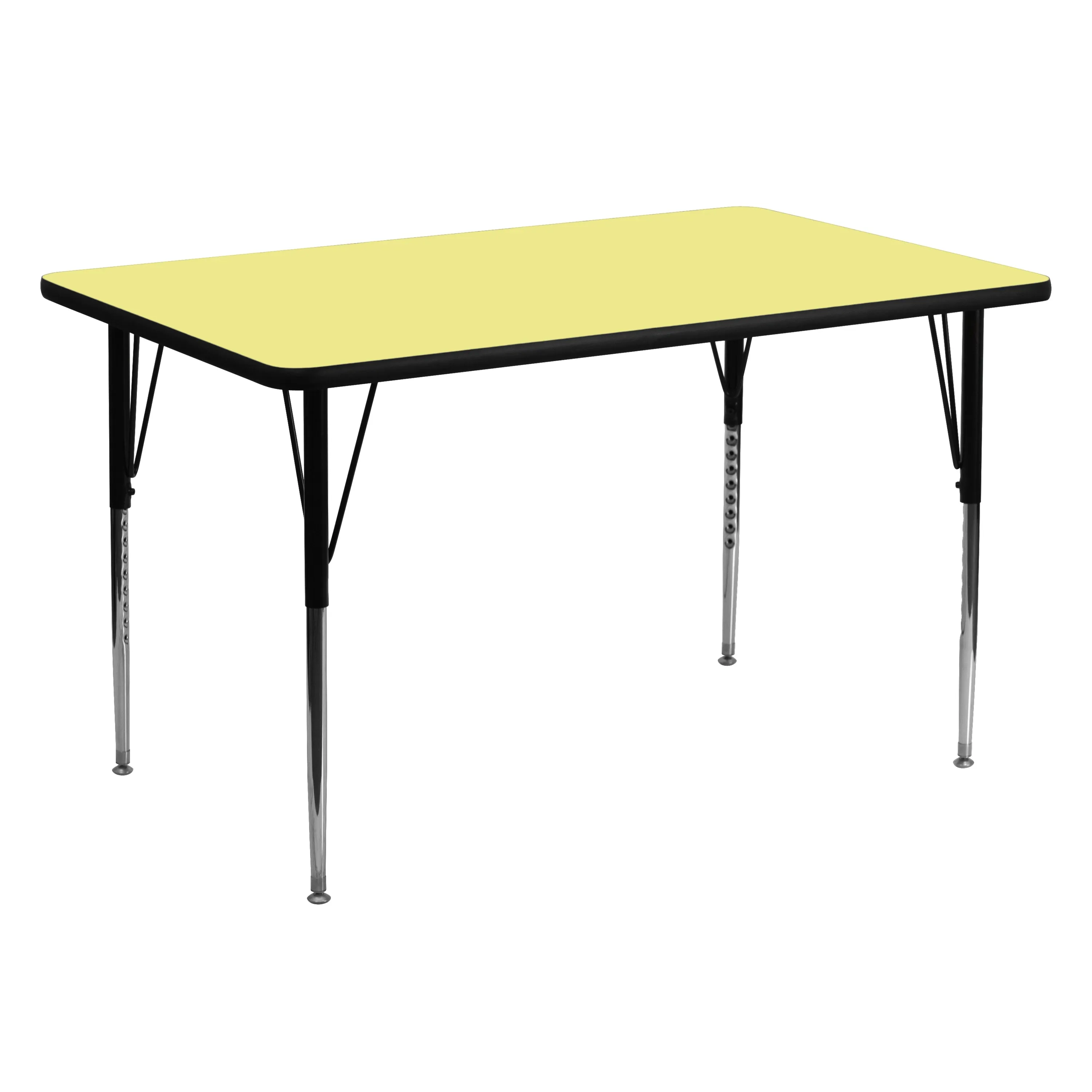 30x60 Yellow Activity Table XU-A3060-REC-YEL-T-A-GG