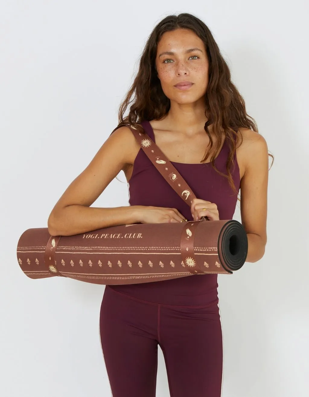 6 mm XL Eco Ceremony Cinnamon Yoga Mat   Strap