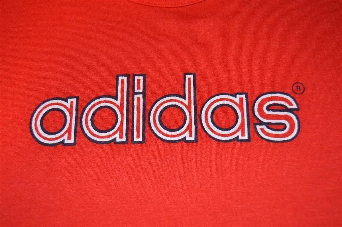 80s Adidas Logo Short Sleeve t-shirt Youth Medium