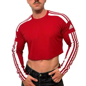 Adidas Sport Red Long Sleeve Crop Top BY SNEAKERMASK