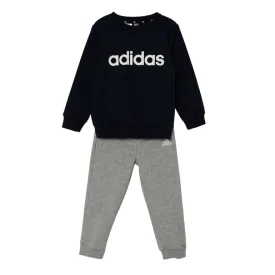 Adidas tuta da infant maschio con felpa girocollo Jogging IV7390 blu-grigio