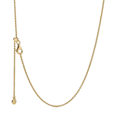 Adjustable Gold Plated Plain Chain