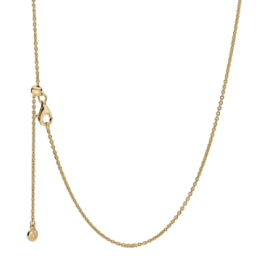 Adjustable Gold Plated Plain Chain