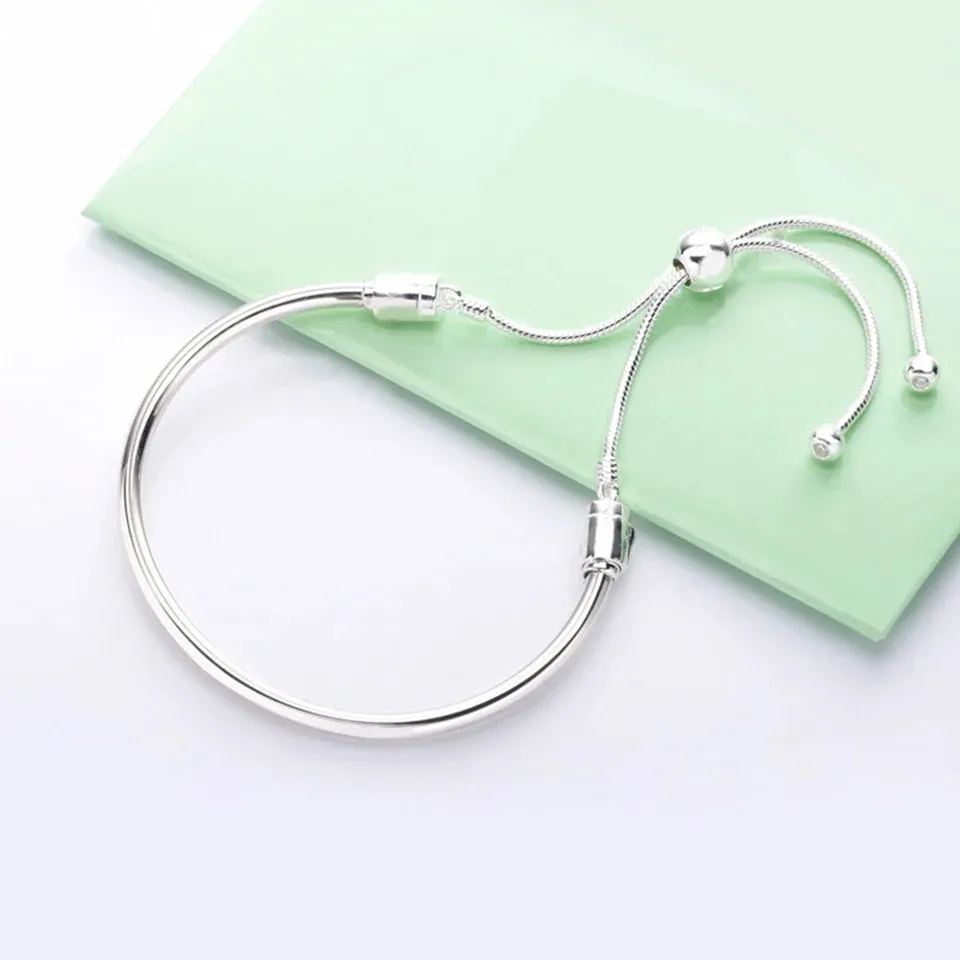 Adjustable Slider Solid Bangle