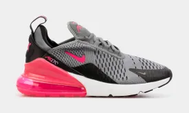 Air Max 270 Grade School Lifestyle Shoes (Grey/Pink)