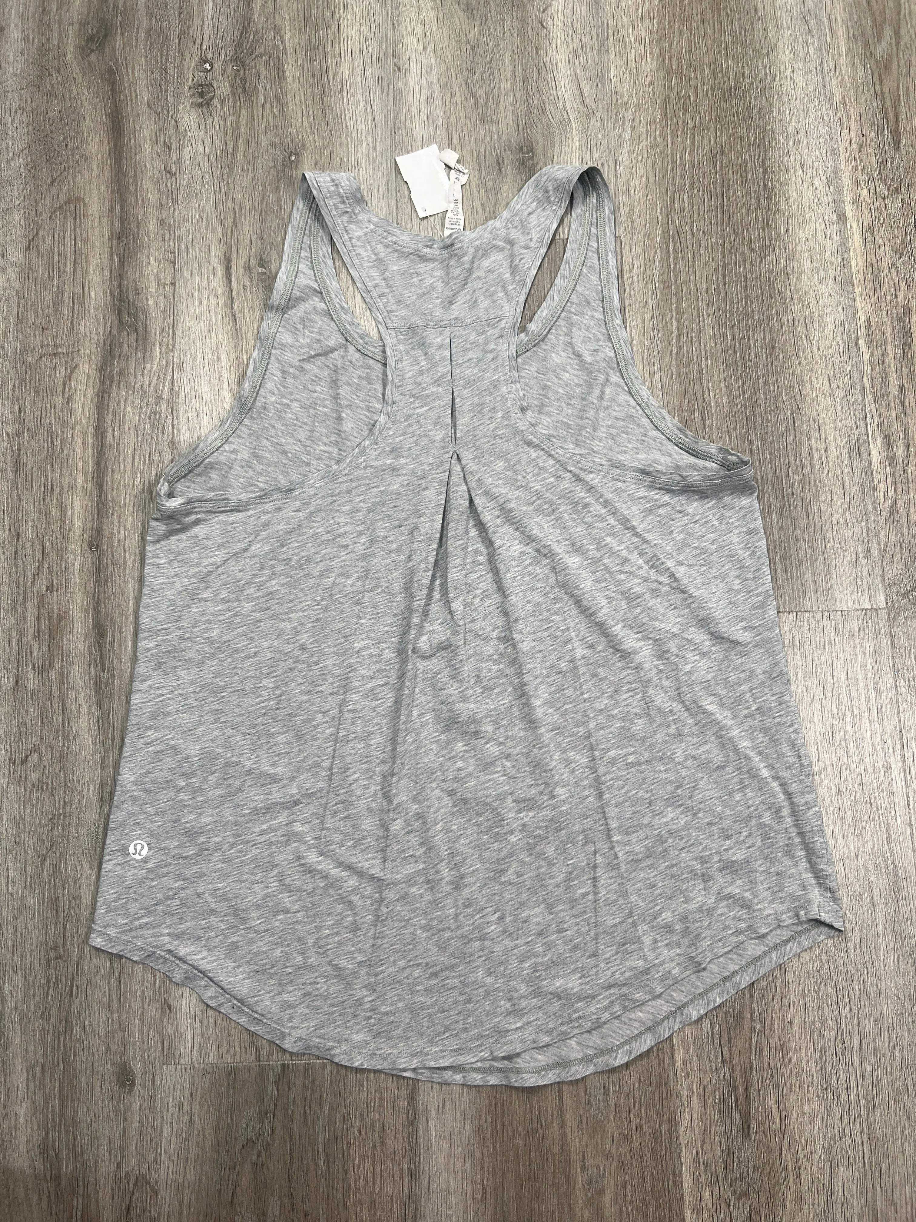 Athletic Tank Top By Lululemon In Grey, Size: M