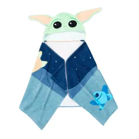 Baby Yoda Kids Cotton Hooded Towel