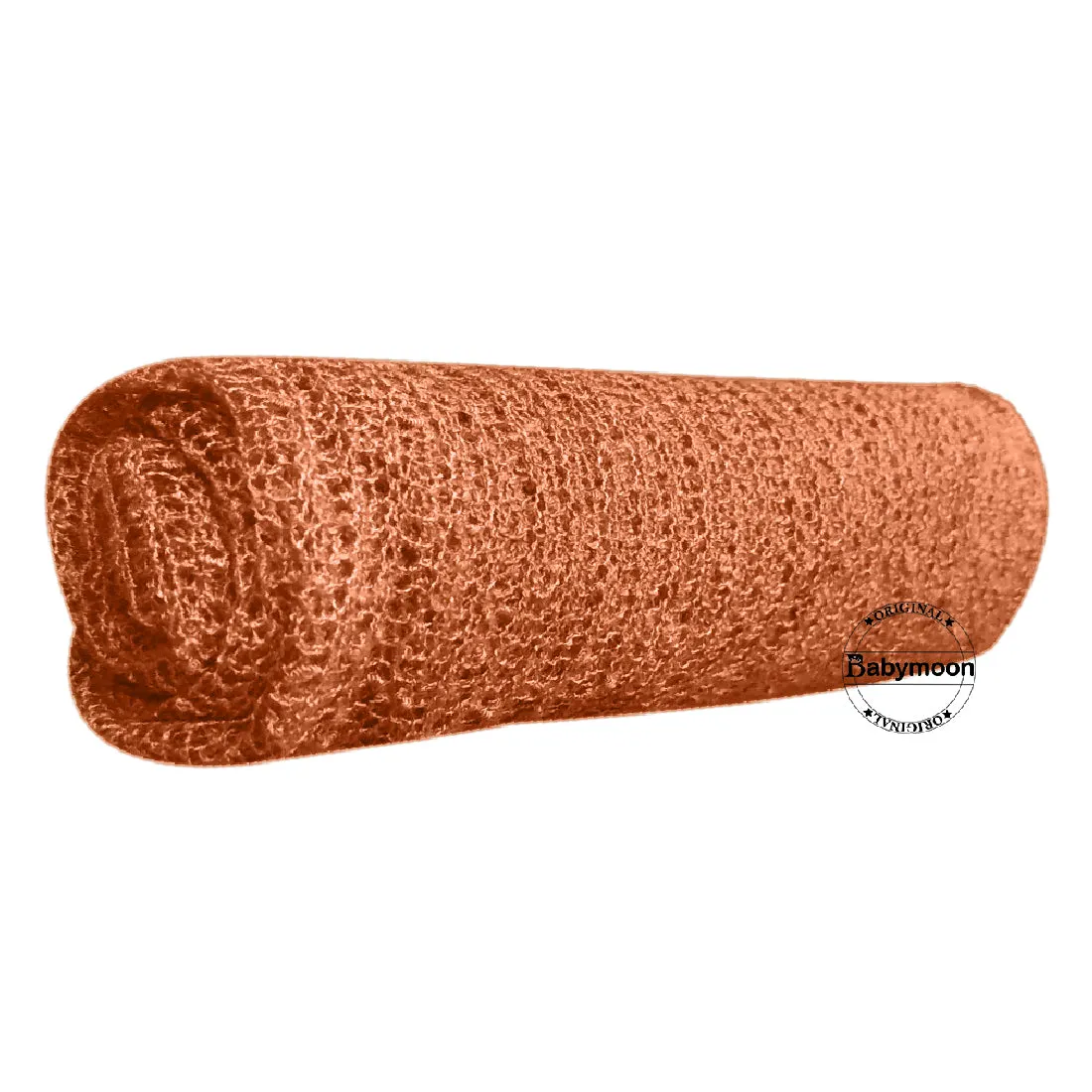 Babymoon Mohair Stretchble Baby Photography Shoot Wrap Cloth - Orange