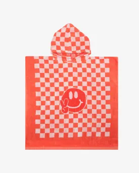 BOB Checker Smiley Hooded Beach Towel