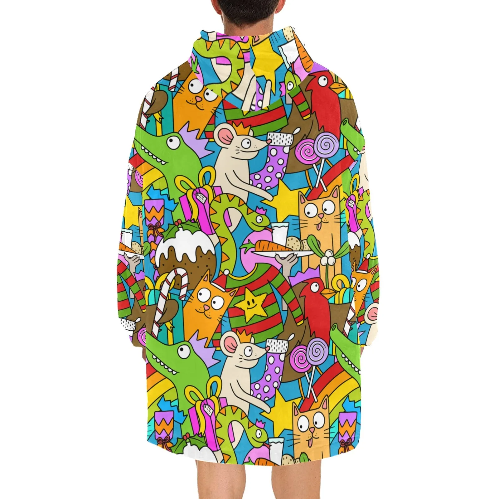 Bonkers Christmas - Cosy Hooded Blanket