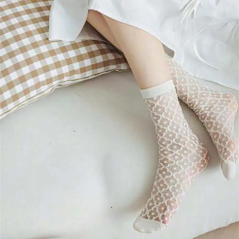 Breathable Floral Socks