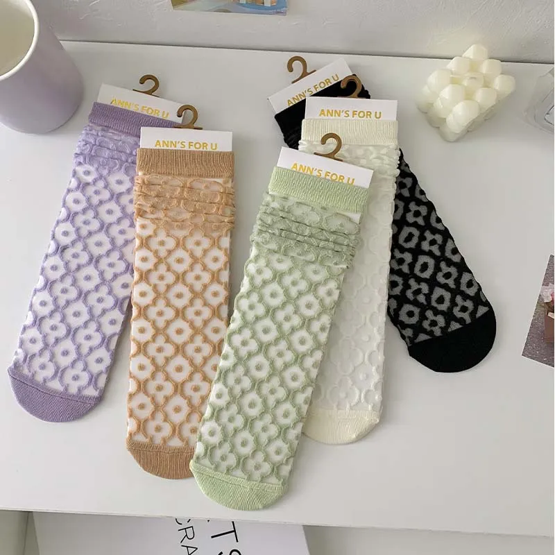 Breathable Floral Socks