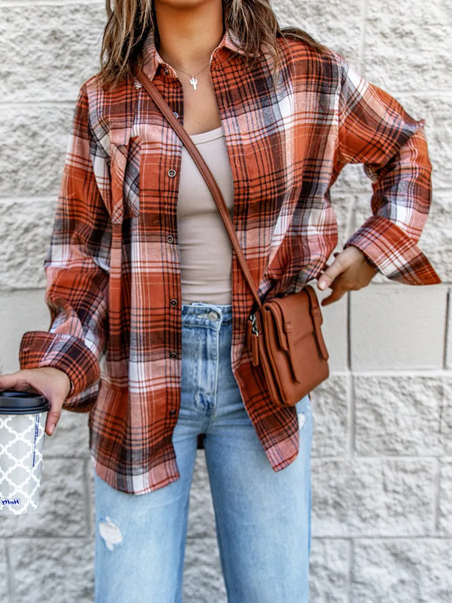 Breathable Plaid Boyfriend Shirt