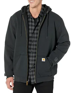 Carhartt 104078 Men's Rain Defender Rutland Thermal Lined Hooded Zip Front Sweatshirt