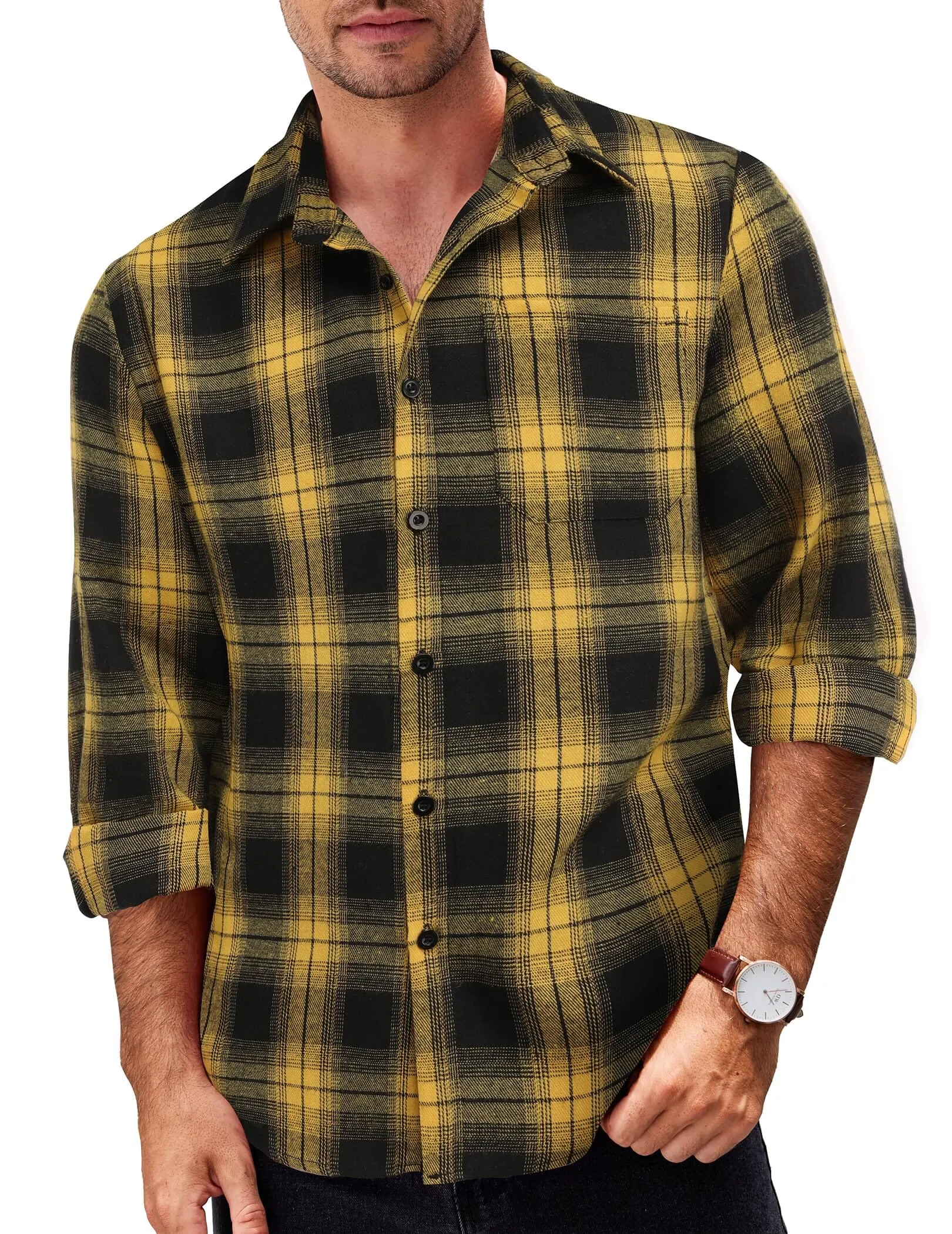 Casual Checked Flannel Shirt