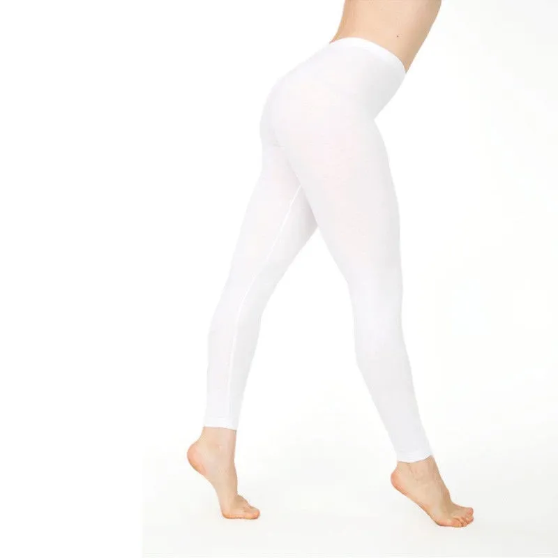 Casual Cotton Ankle-Length Leggings