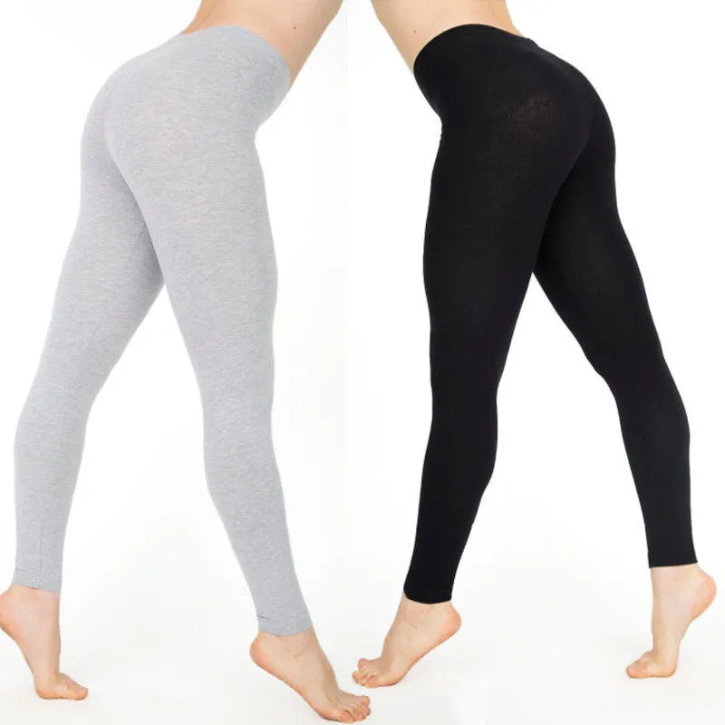 Casual Cotton Ankle-Length Leggings