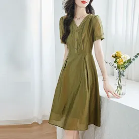 Casual Crimp Breathable Dress