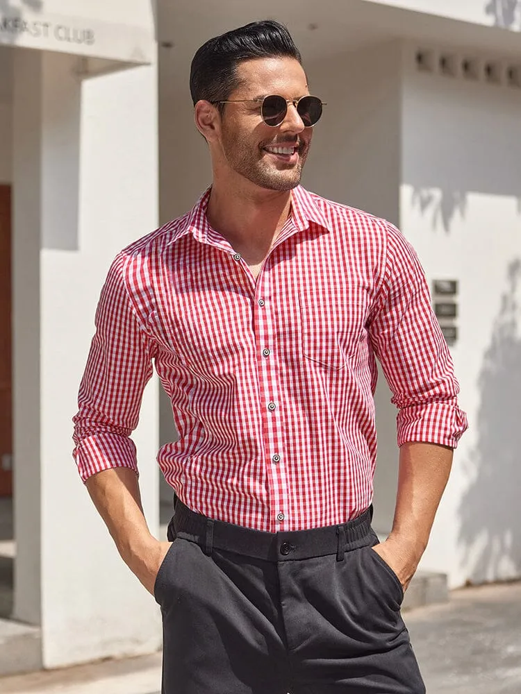 Casual Elegant Chequered Shirt