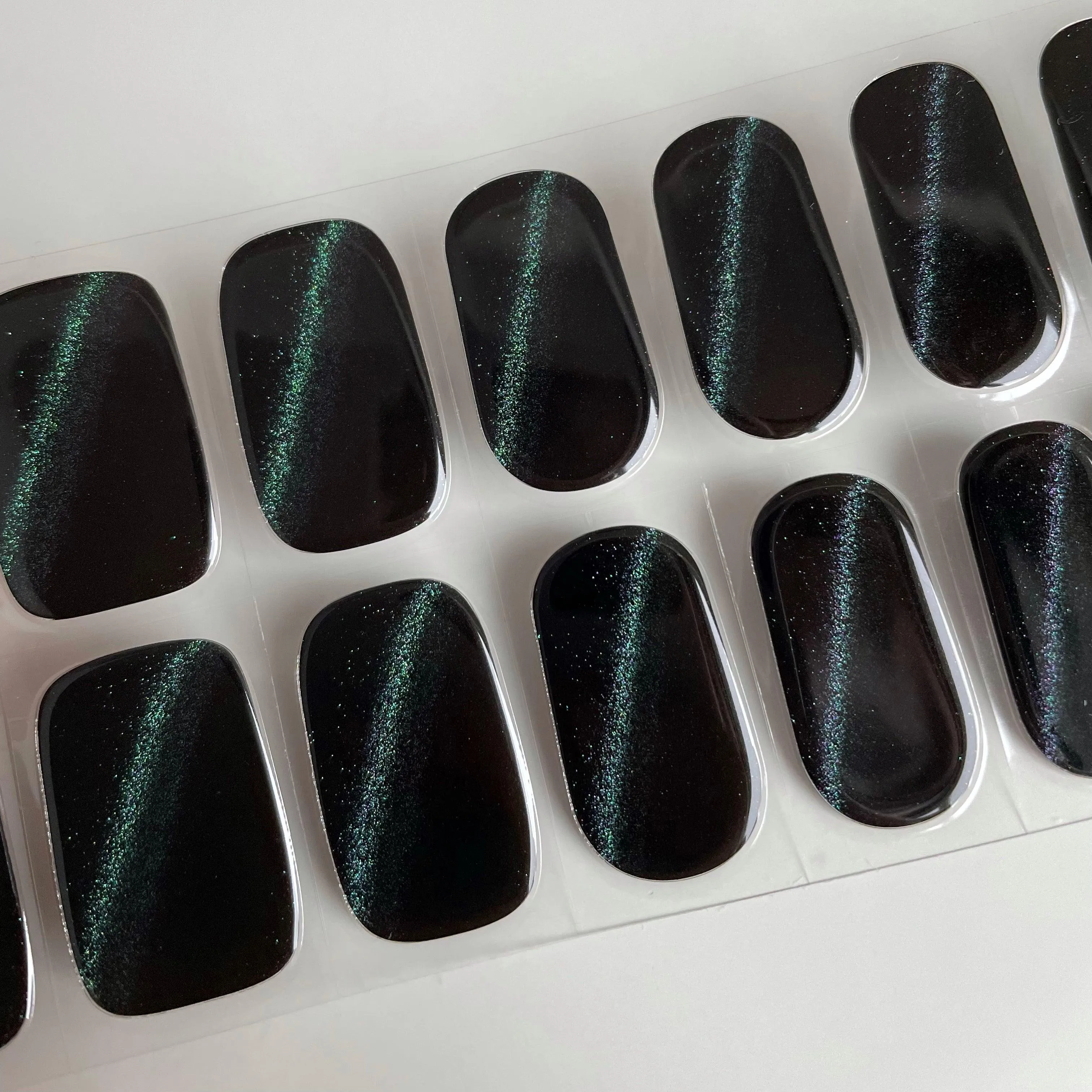 Cat Eye (Midnight) | Super Jellies DIY Hard Semi Cured Gel Nail Wraps