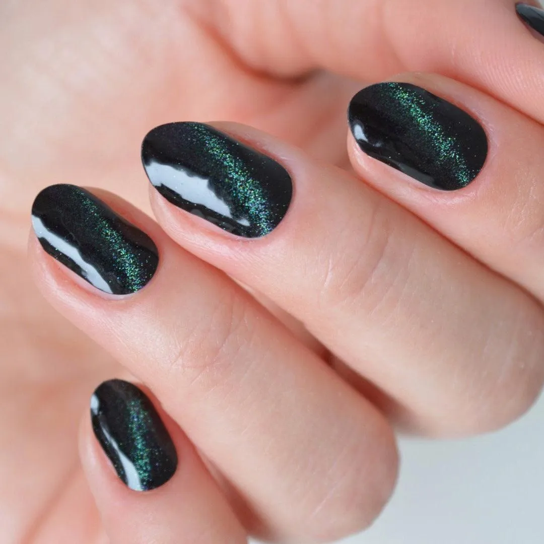 Cat Eye (Midnight) | Super Jellies DIY Hard Semi Cured Gel Nail Wraps