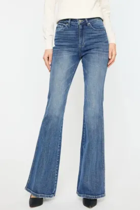 Cat's Whiskers High Waist Flare Jeans