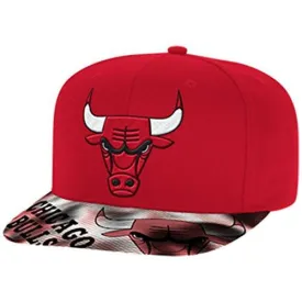 Chicago Bulls Flat Brim Snapback W/ Sub Visor Hat