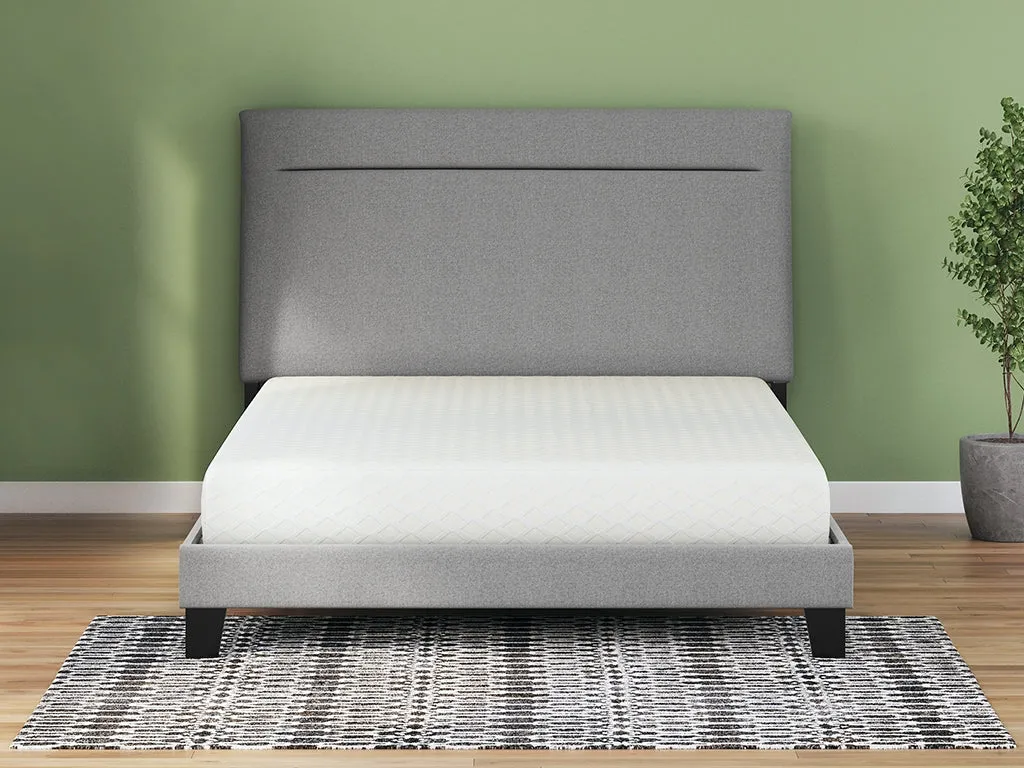 Chime 8 Inch Memory Foam Queen Mattress in a Box with Adjustable Head Queen Base