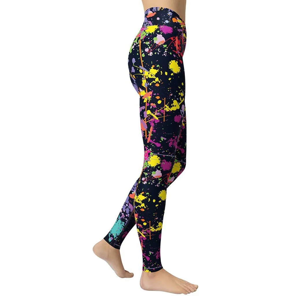 Colorful Abstract Yoga Leggings