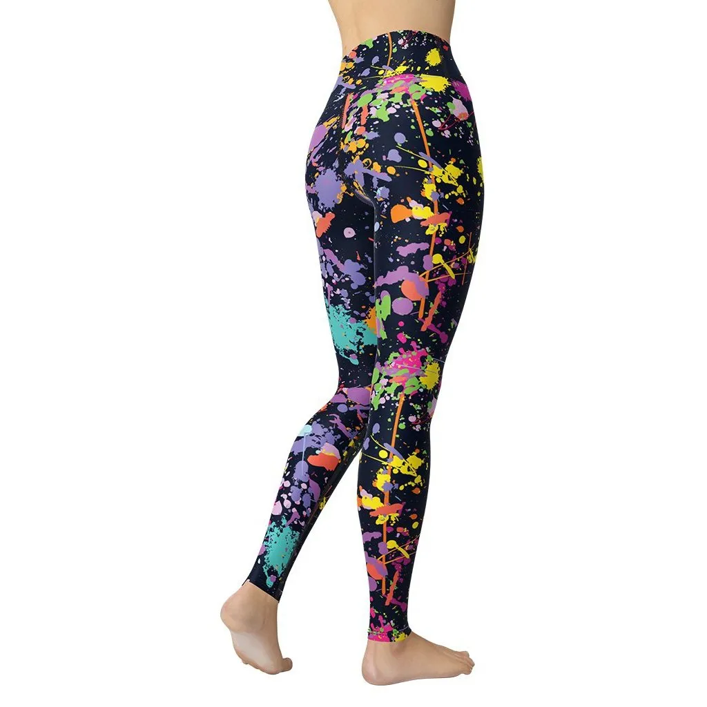 Colorful Abstract Yoga Leggings