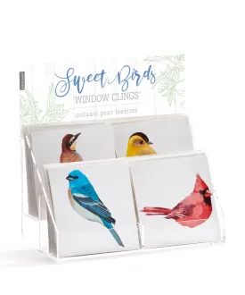 Colorful Chickadee Window Cling