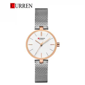 CURREN Original Brand Stainless Steel Band Wrist Watch For Women With Brand (Box & Bag)-9038