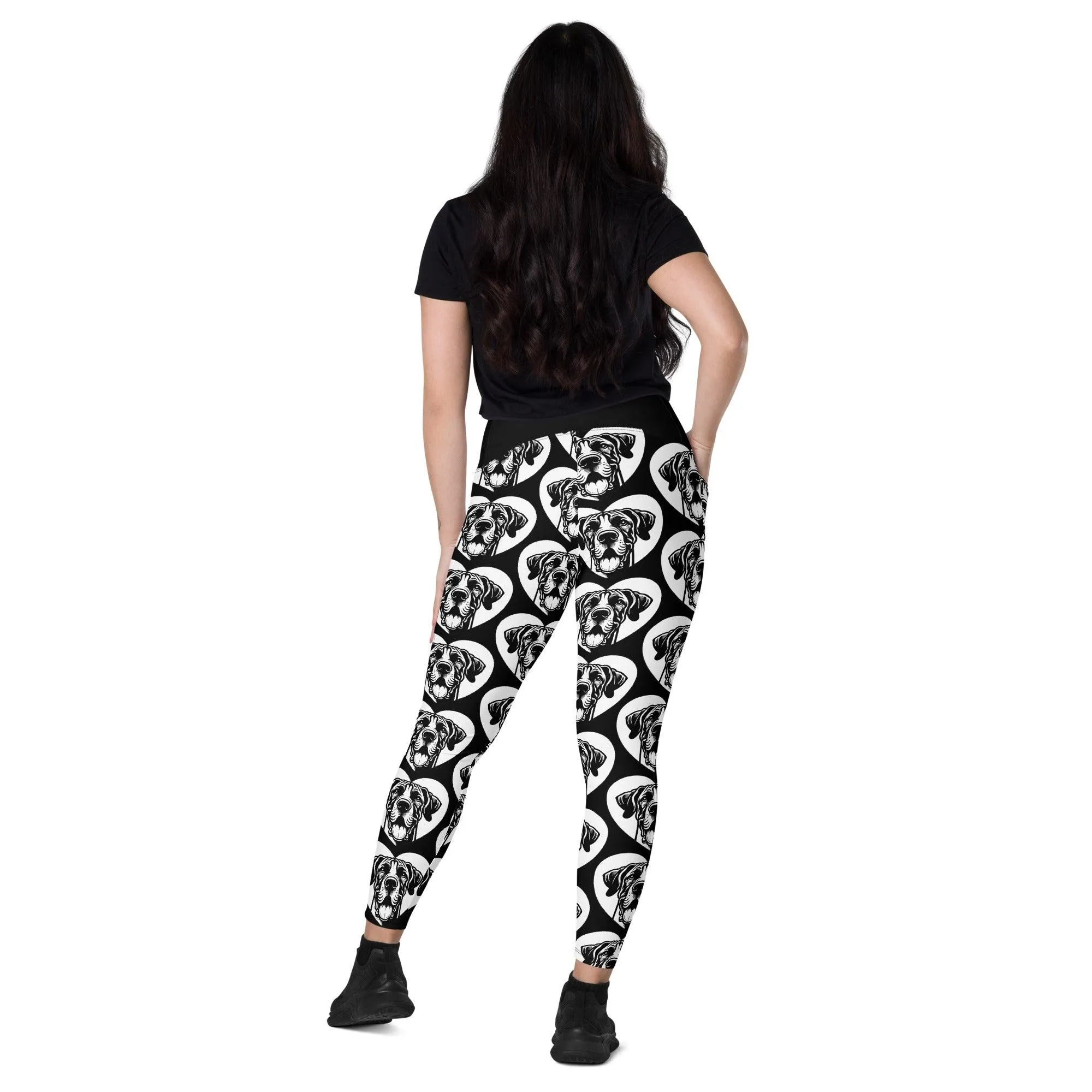 DOG BREED LEGGINGS with pockets - GREAT DANE - HERTTAHOUND