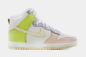 Dunk High Womens Lifestyle Shoe (White/Cashmere/Lemon Twist)