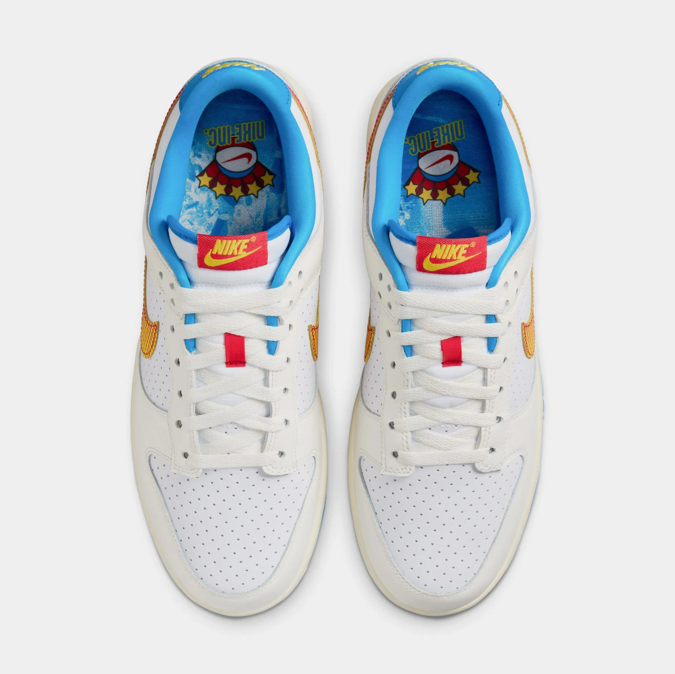 Dunk Low Retro SE Pop Art Mens Lifestyle Shoes (Sail/University Red/Tour Yellow/Photo Blue/White)