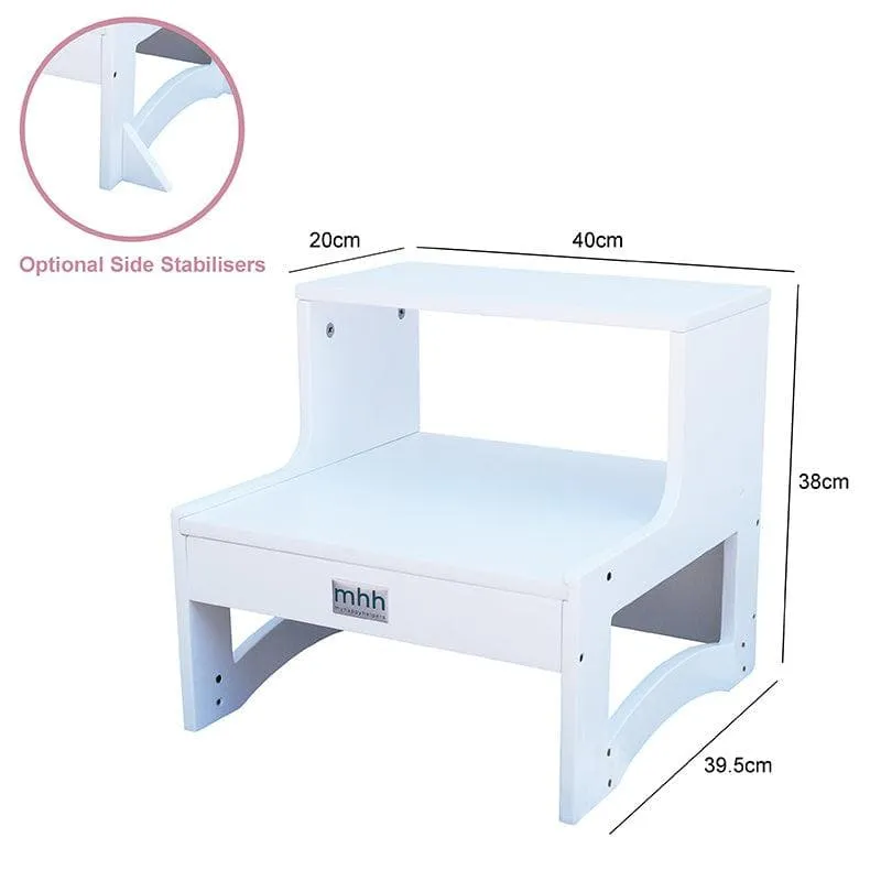 Elevate Step Stool - White Late Nov Pre Order