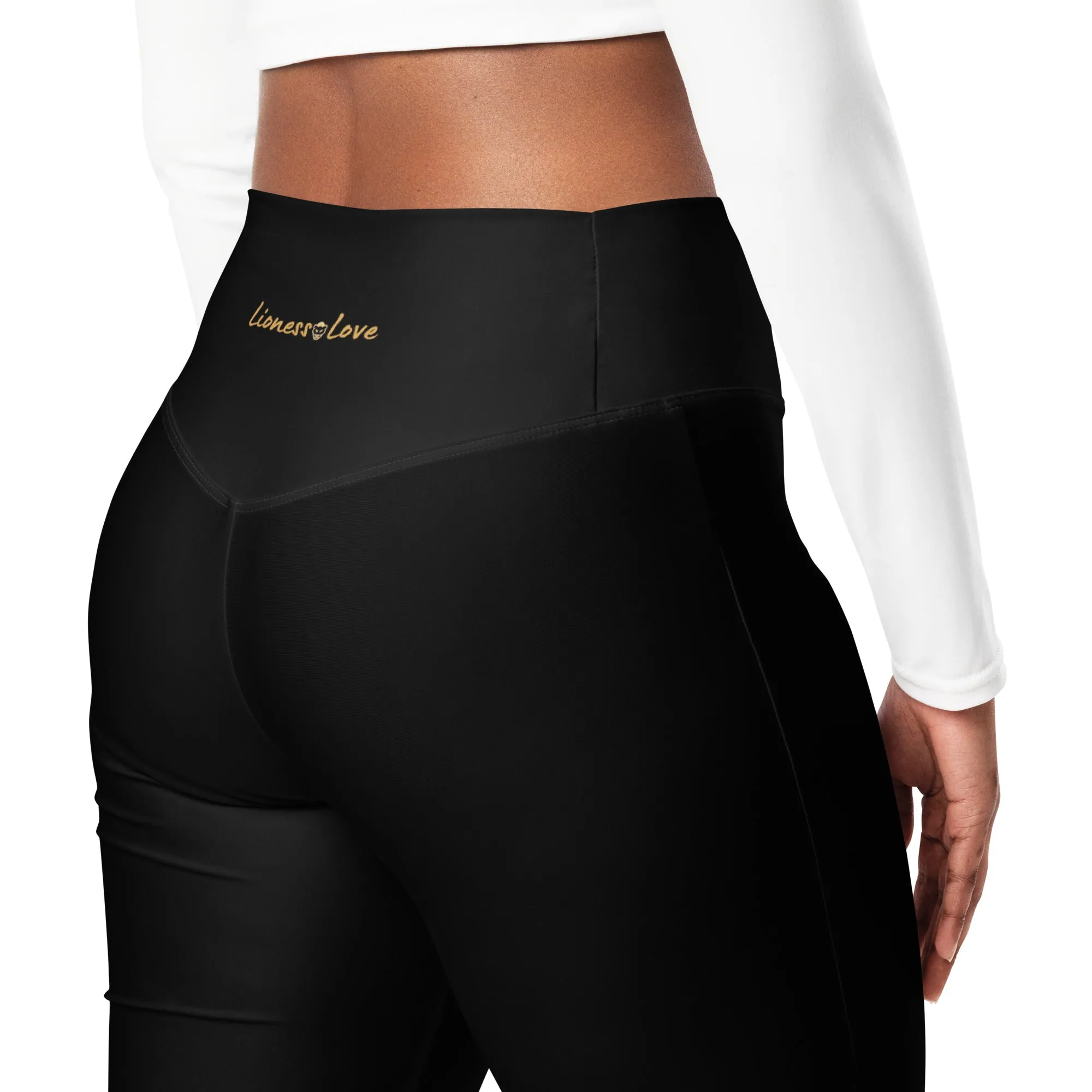 Flattering Black Flare leggings, lioness-love