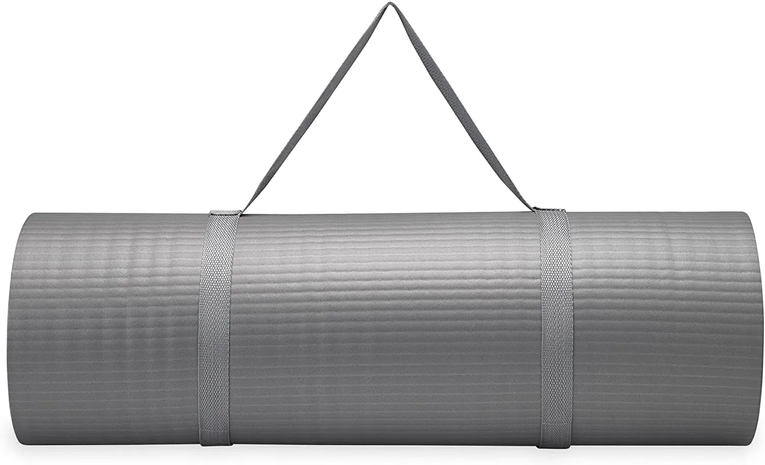 Gaiam Extra-Thick Yoga Fitness Mat and Exercise Mat with Non-Slip Texture and Easy Carry Strap