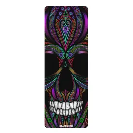 GearBunch Ornamental Colorful Pink Skull Yoga Mat