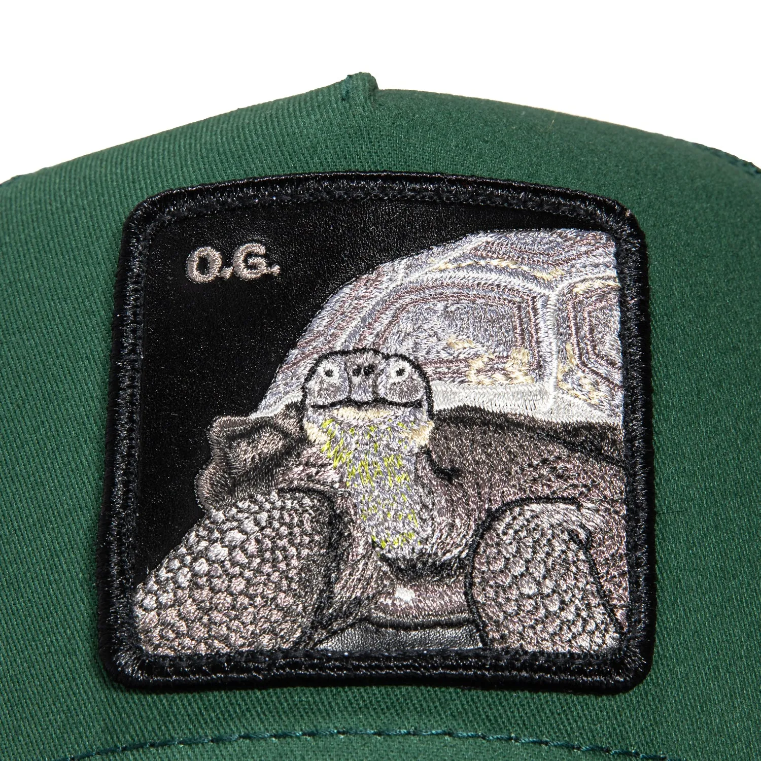 Goorin Bros OG Tortoise Adjustable Trucker Snapback Hat - Green, Black