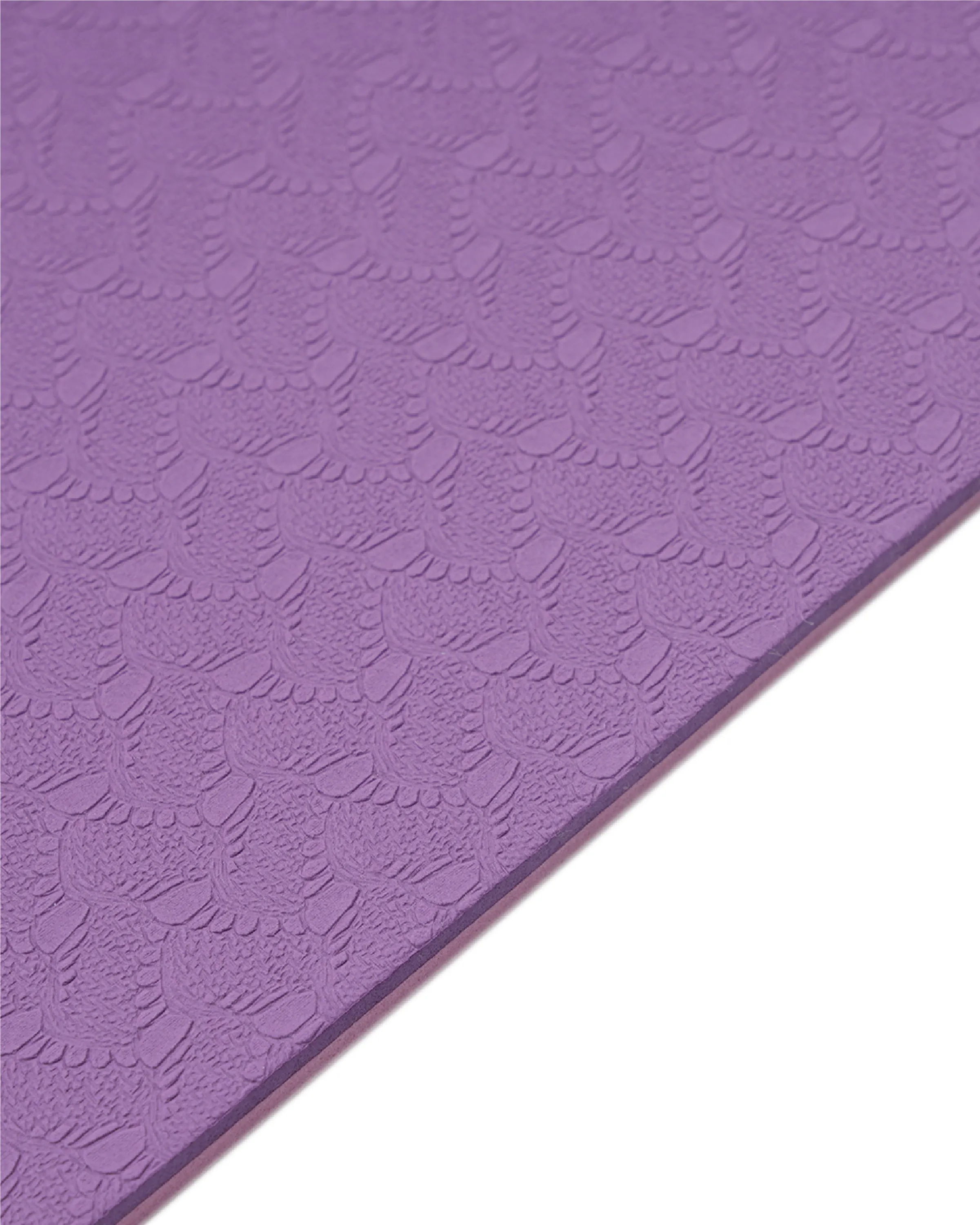 Grhamoy TruAlign Purple Warrior Rubber Yoga Mat | 6 mm Thick