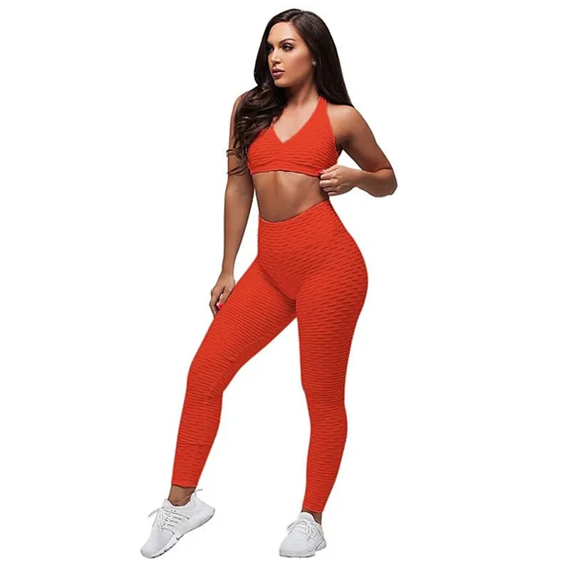 GV Womens' Seamless Activewear short Sleeve Yoga Sets Latest Version Girls Gym Suit Ladies Gym wear Women Crop Top Active Wear Ribbed