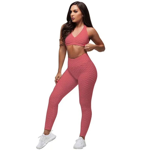 GV Womens' Seamless Activewear short Sleeve Yoga Sets Latest Version Girls Gym Suit Ladies Gym wear Women Crop Top Active Wear Ribbed