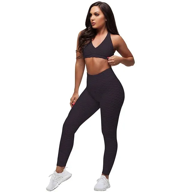 GV Womens' Seamless Activewear short Sleeve Yoga Sets Latest Version Girls Gym Suit Ladies Gym wear Women Crop Top Active Wear Ribbed