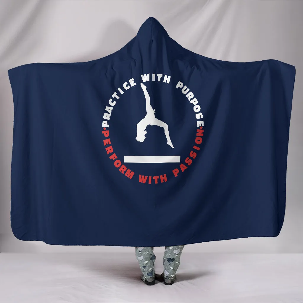 Gymnastics-Themed Hooded Blanket BB