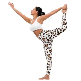 Heart Leopard Print Leggings