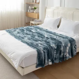 HOKIPO Gradient AC Blanket Double Bed Queen, 200x230 cm / 6.5x7.5 feet, Teal