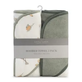 Hooded Towel 2pk - Farmyard Lamb